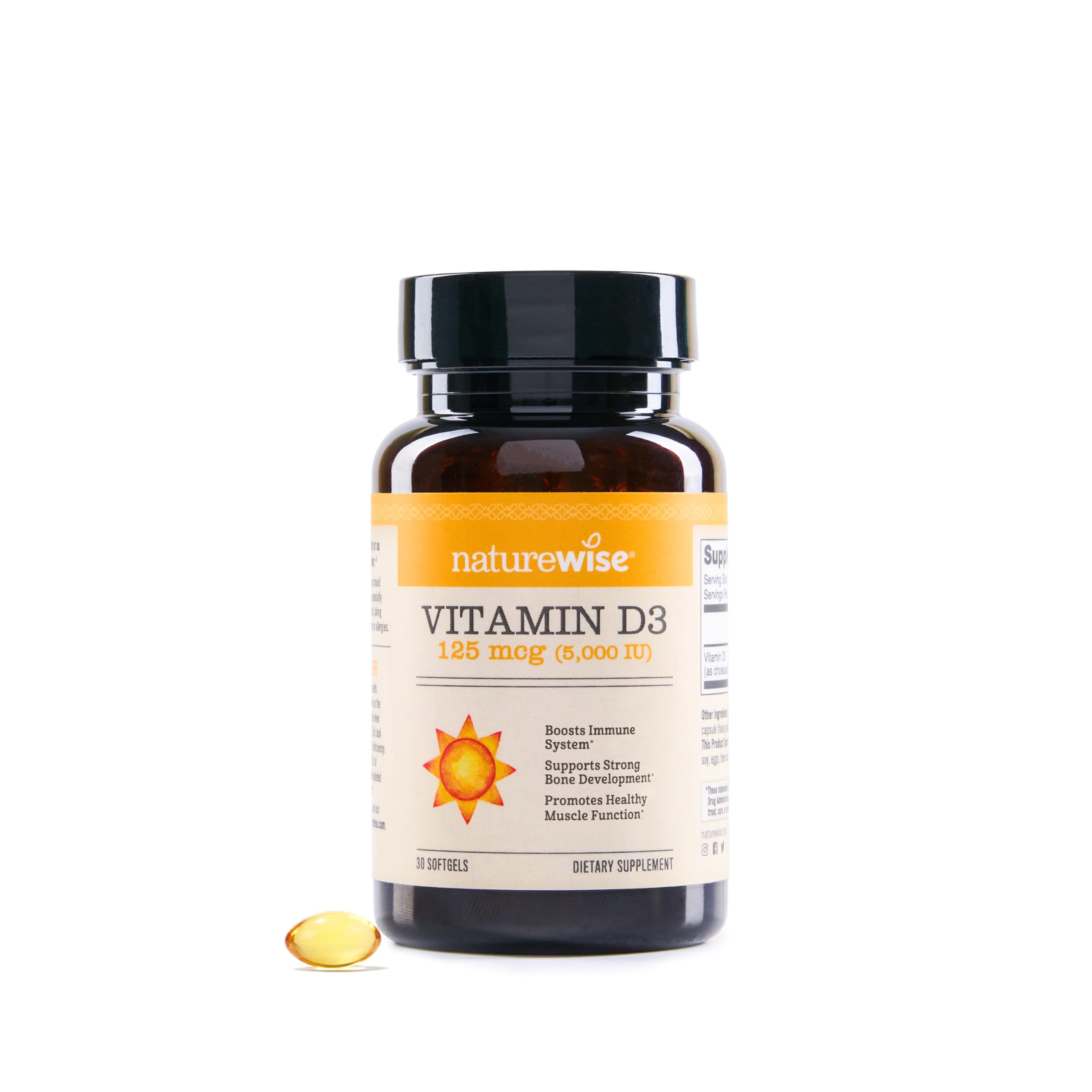 NatureWise 维D3 5000IU 骨骼免疫 30粒