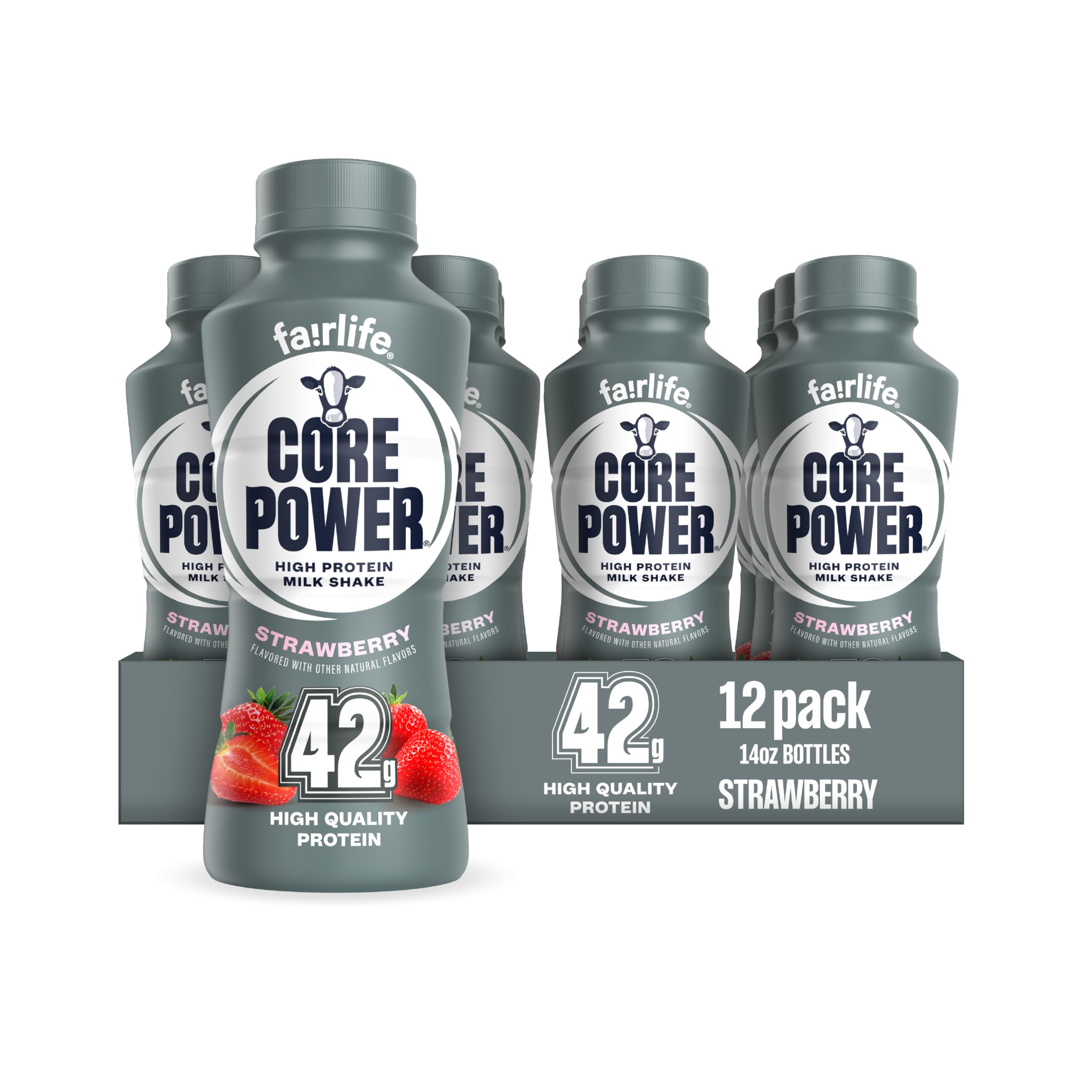 Core Power 42g高蛋白奶昔 草莓味 12瓶