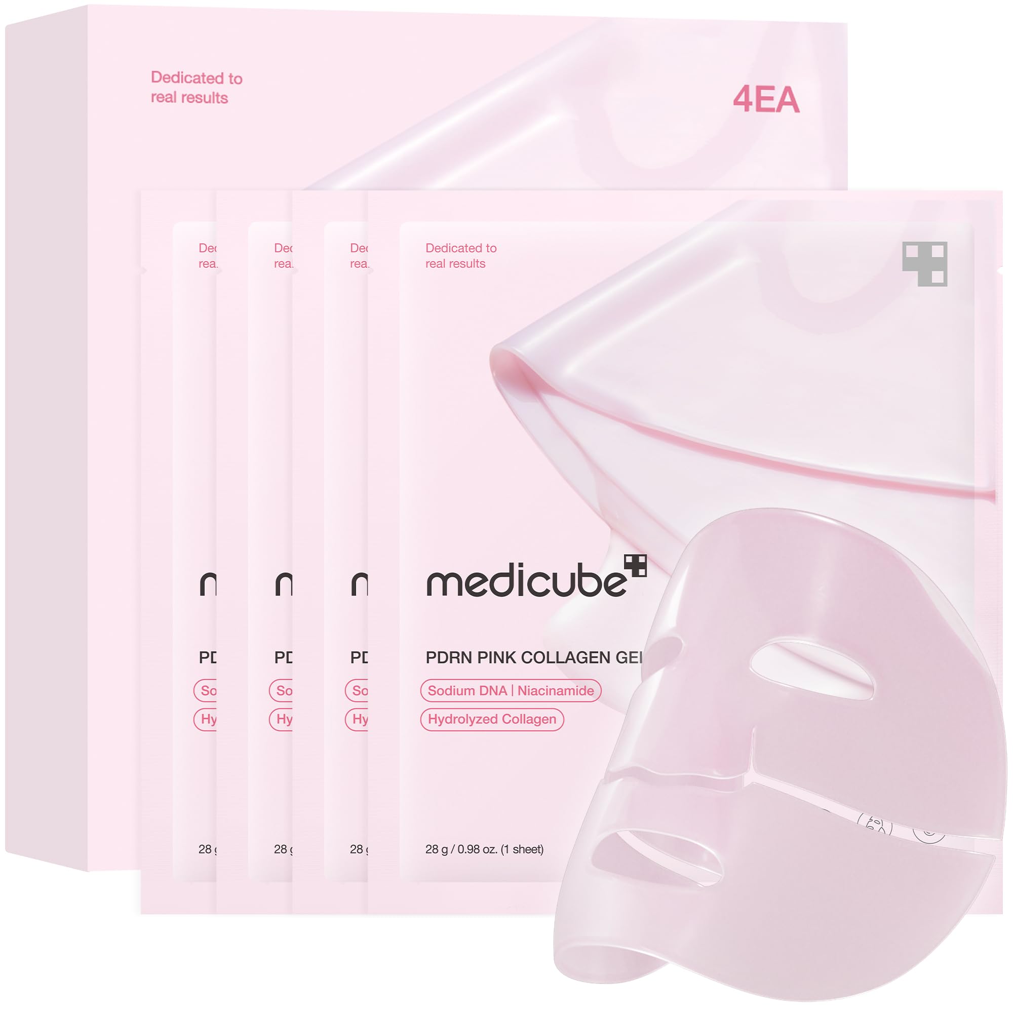 medicube三文鱼DNA胶原蛋白夜间冻膜 28g*4 提亮紧致保湿