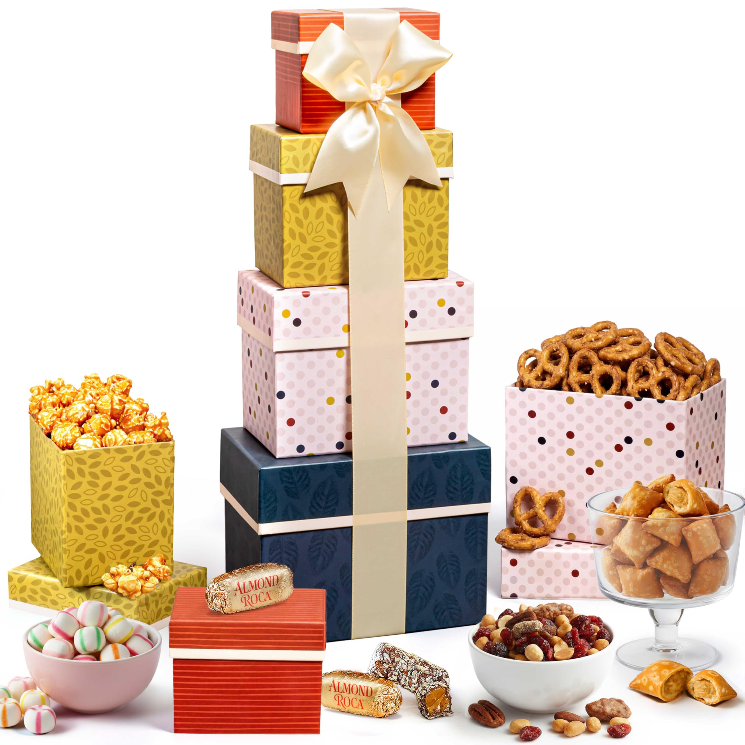 Broadway Basketeers 礼品塔饼干爆米花糖果