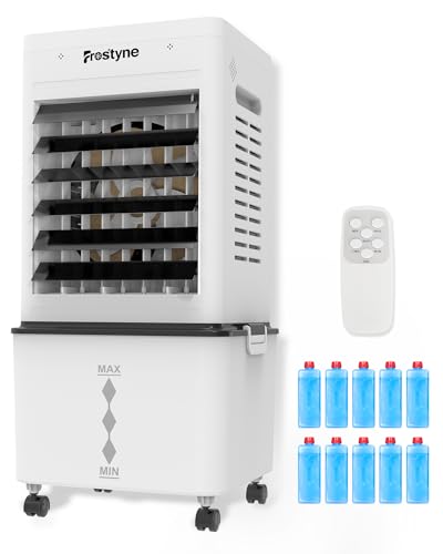 Frostyne 便携式冷风机加湿器 3加仑水箱 6档4模式 黑色