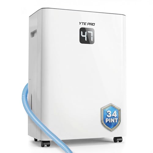 YTE PRO 34品脱家用除湿机，适用于地下室卧室
