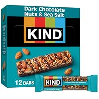 KIND 坚果海盐黑巧能量棒12支装 低糖高纤维无麸质健康零食