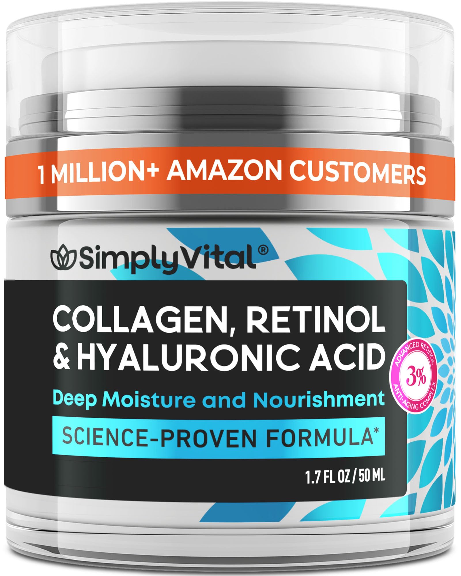 SimplyVital 面部保湿霜 视黄醇胶原蛋白透明质酸面霜 50ml