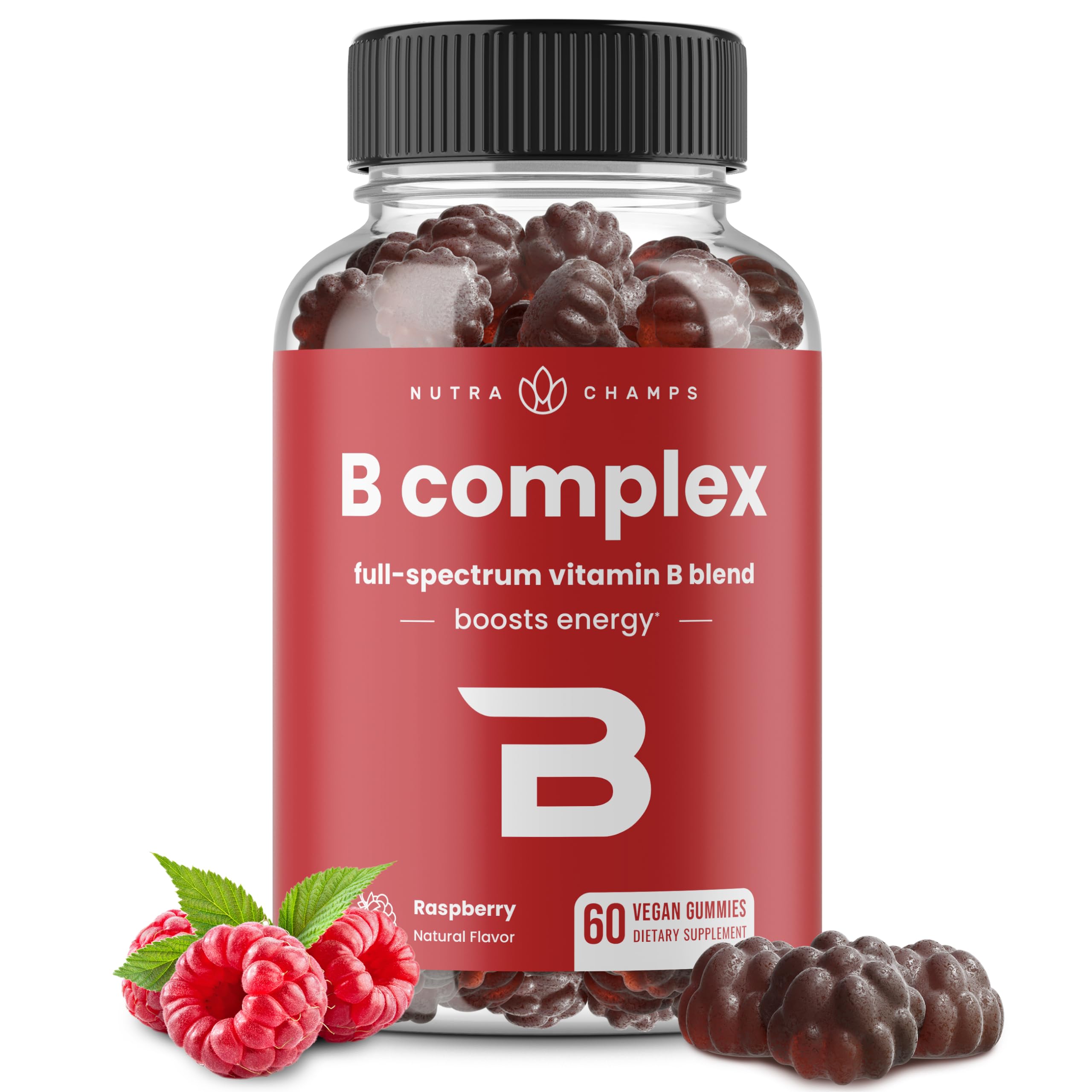 NutraChamps 维生素B复合软糖 能量补充剂 8种B族维生素