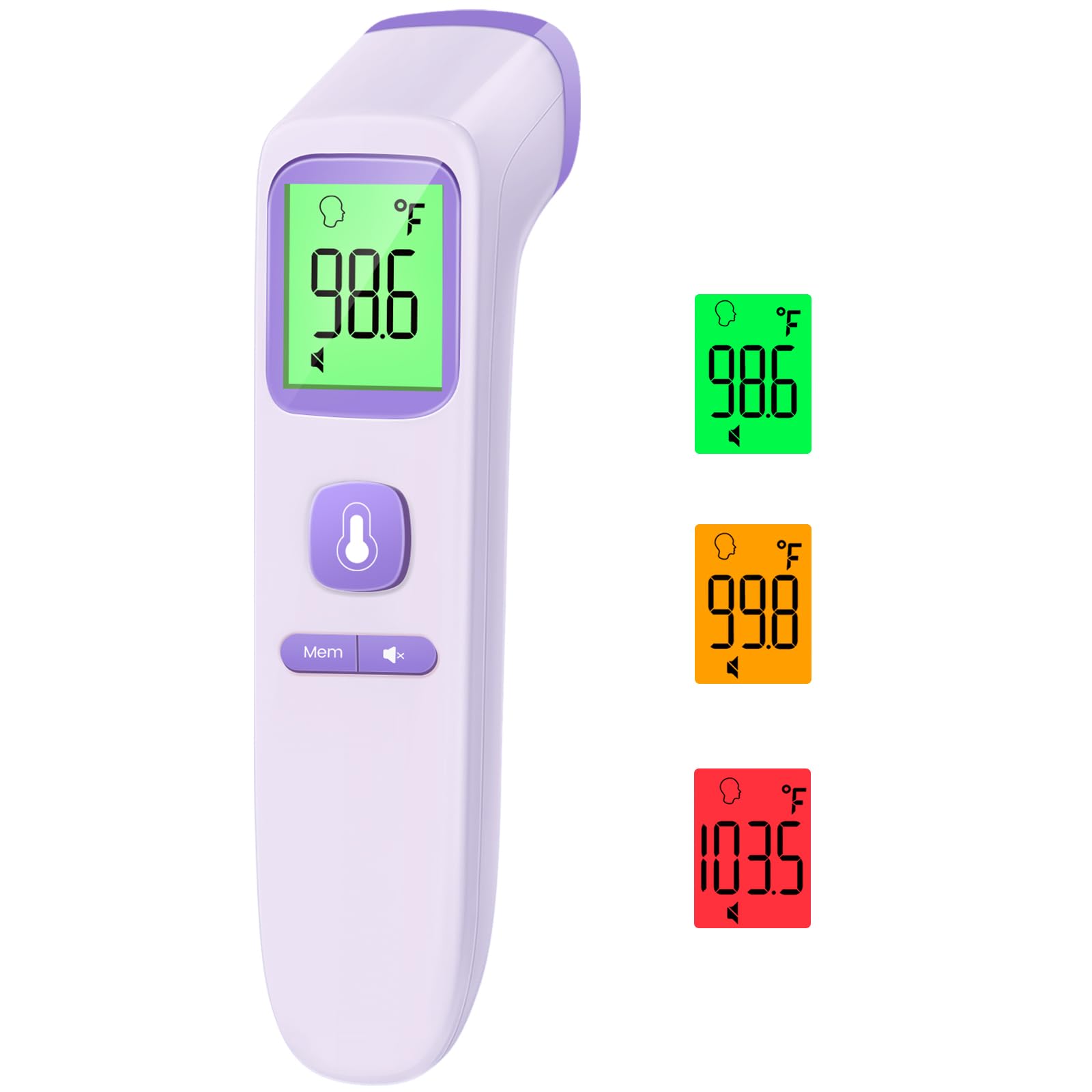 GoodBaby非接触式红外体温计 1秒快速测温 紫色