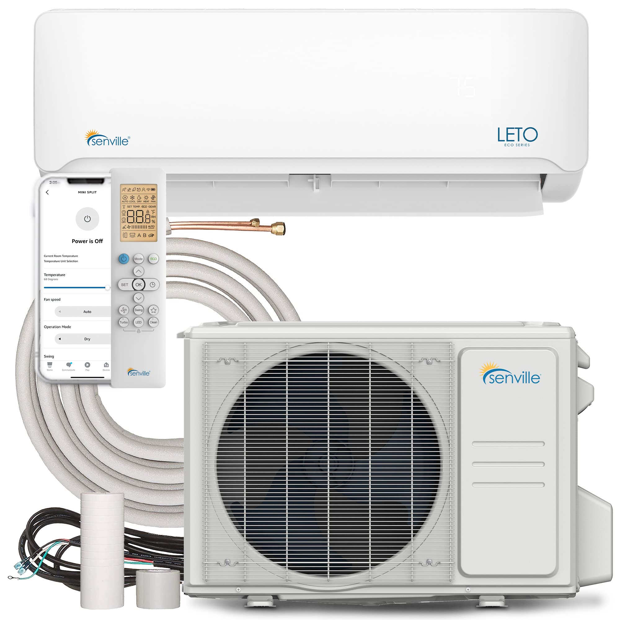 Senville LETO 18000BTU 变频冷暖空调白色