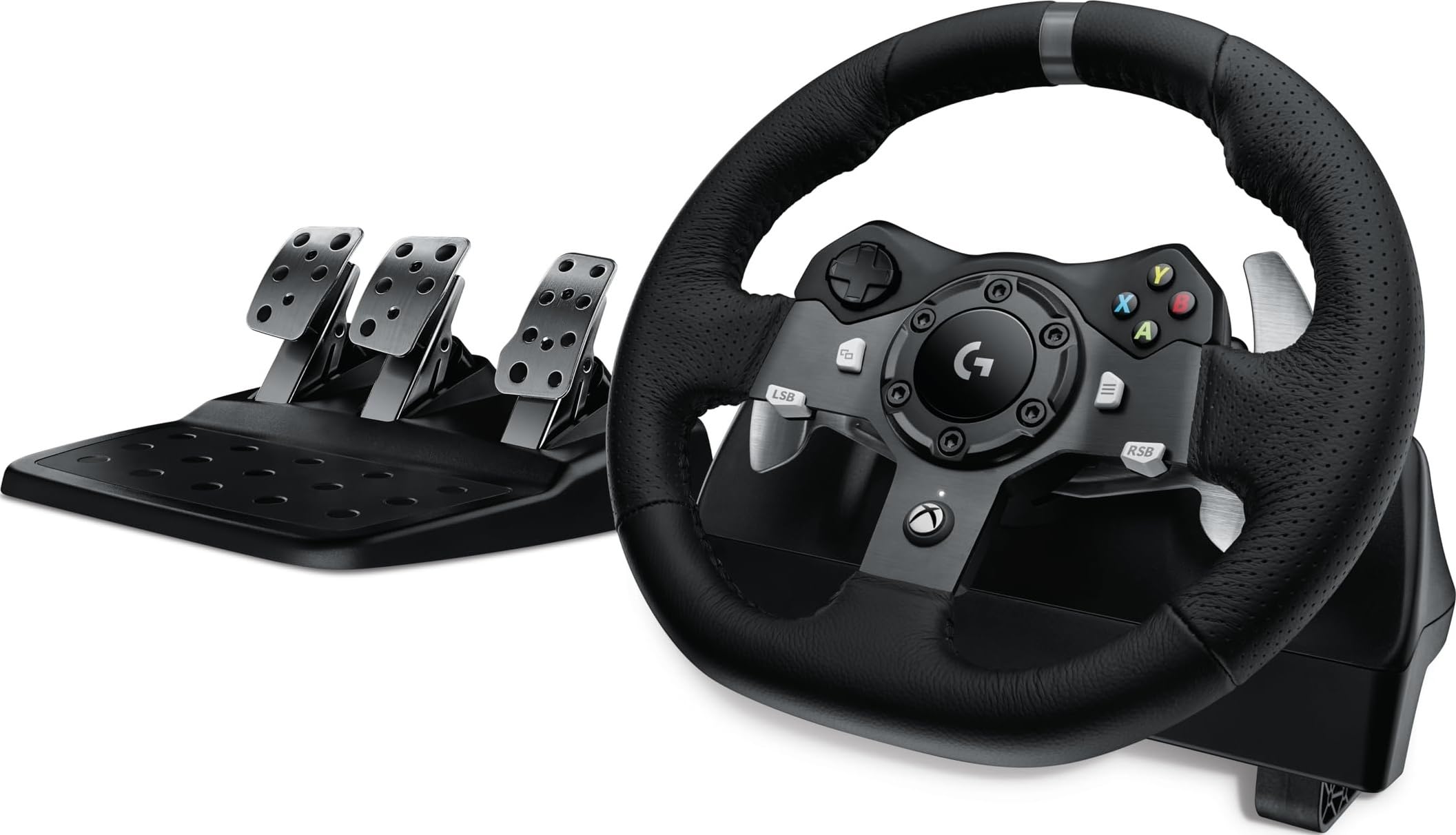 Logitech G920 力反馈赛车方向盘踏板套装 兼容Xbox/PC
