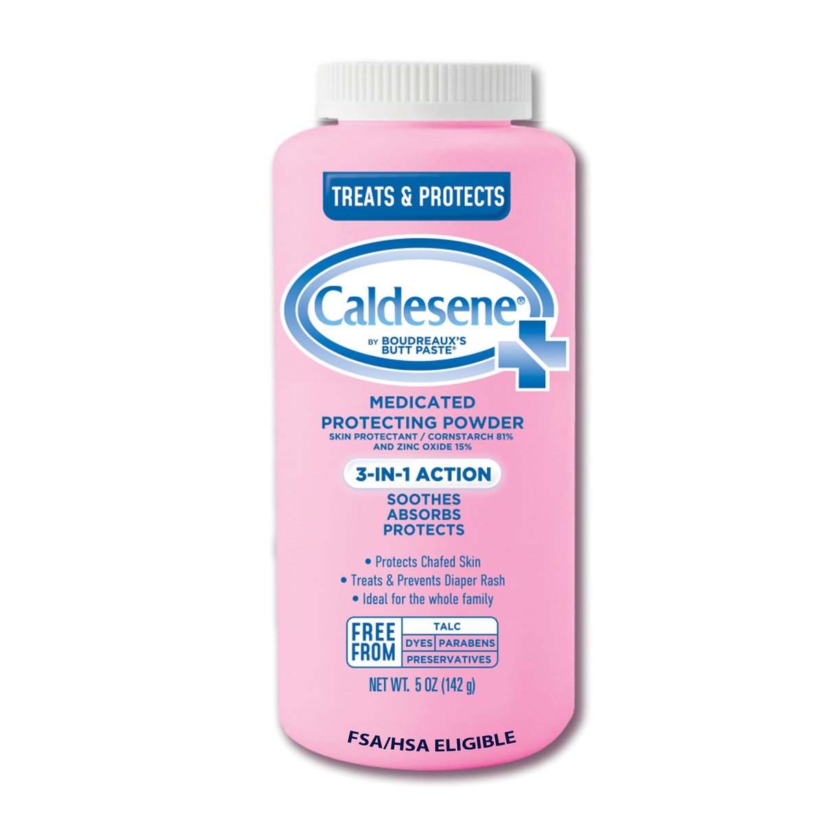 Caldesene 卡德森医用防护爽身粉 锌+玉米淀粉配方 婴幼儿护肤 5盎司