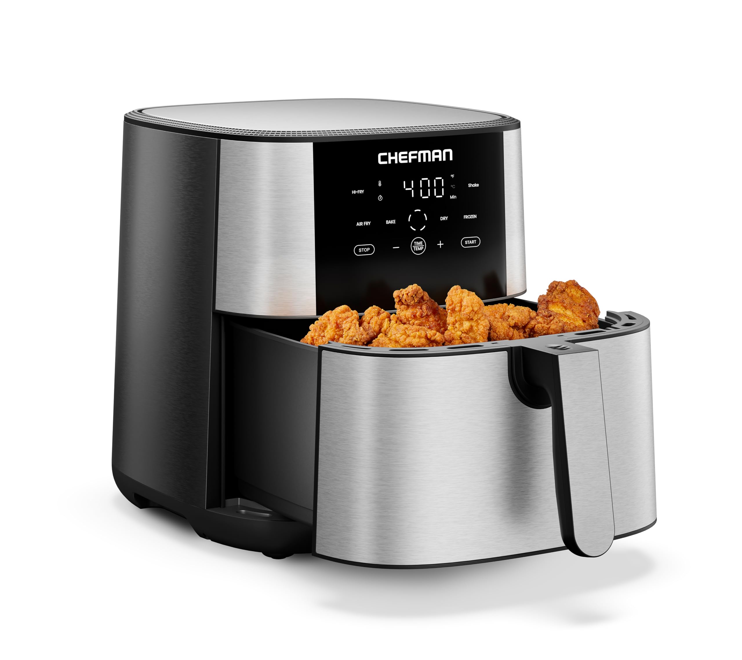 Chefman 8Qt不锈钢空气炸锅 450°F高温爆脆 4合1
