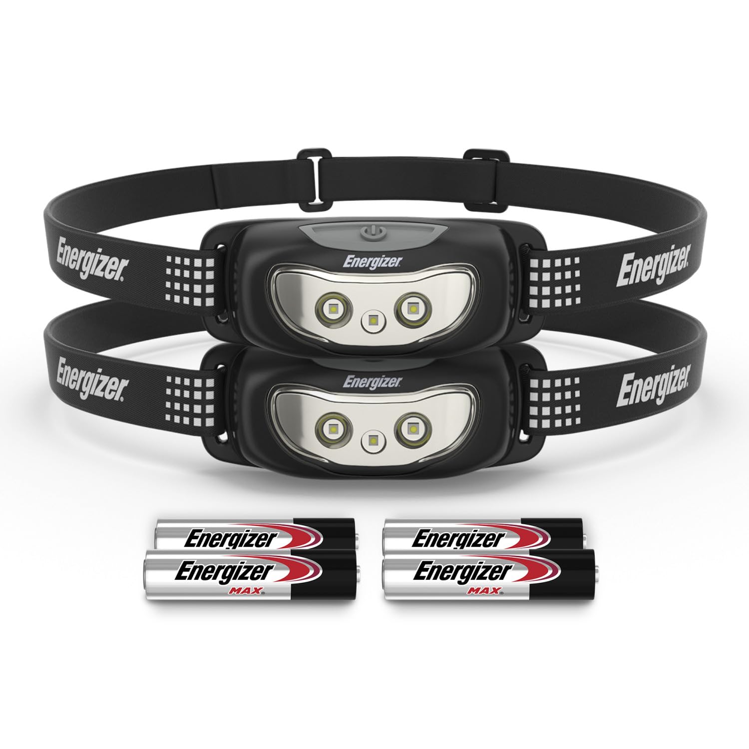 Energizer Universal LED Headlamp 2-Pack, Bright Head Lamp for Camping