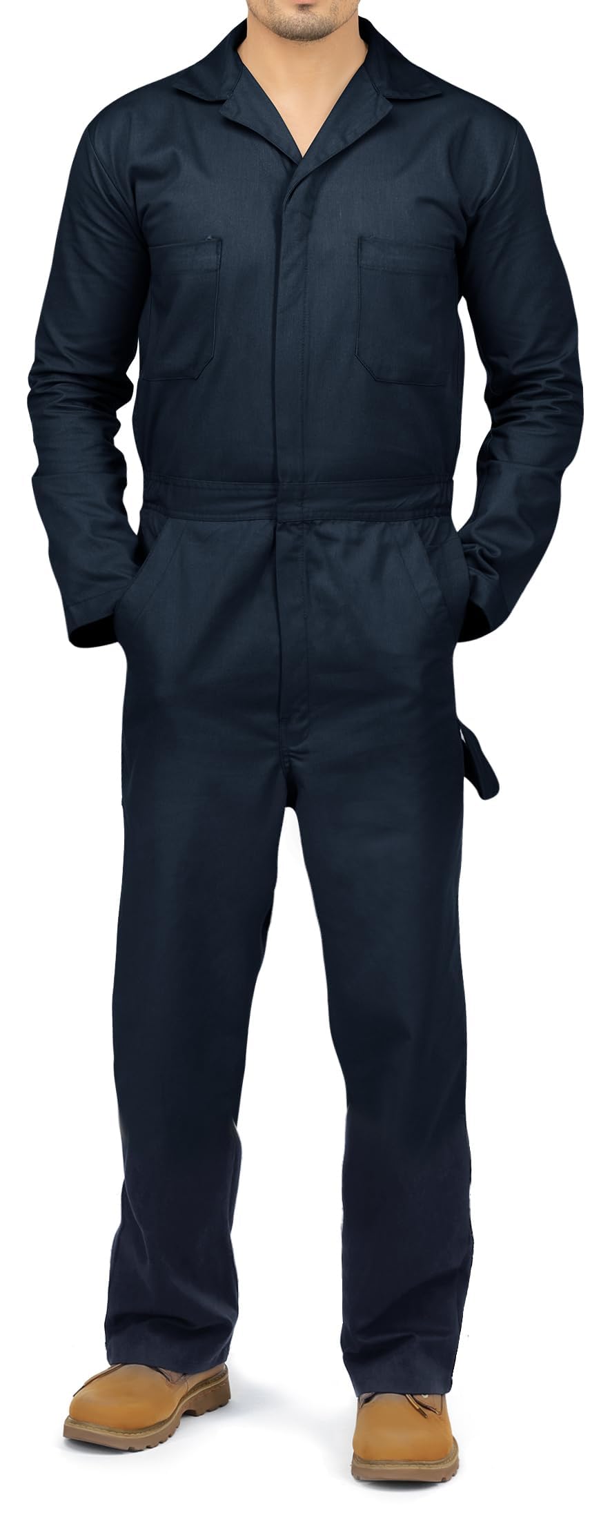 NY Threads 男士棉质混纺连体工作服 加厚耐磨工装 jumpsuit 万圣节迈克尔·迈尔斯cosplay服装 藏青色