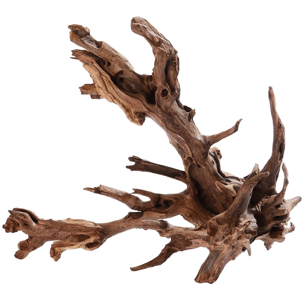majoywoo Natural Large Driftwood for Aquarium Decor Reptile Decor | Assorted Driftwood Branch 13-17" 1 Pcs, 1.3+ lb, Natural Driftwood for Aquascaping and Reptile Decor, Fish Tank Decorations
