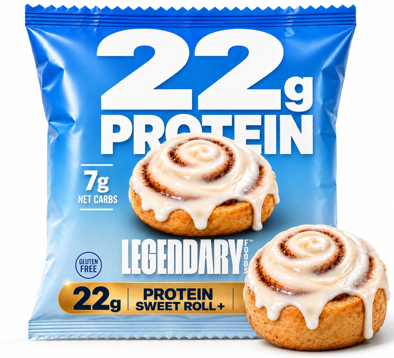 Legendary Foods 肉桂蛋白甜卷 22g蛋白 10包装 高蛋白零食