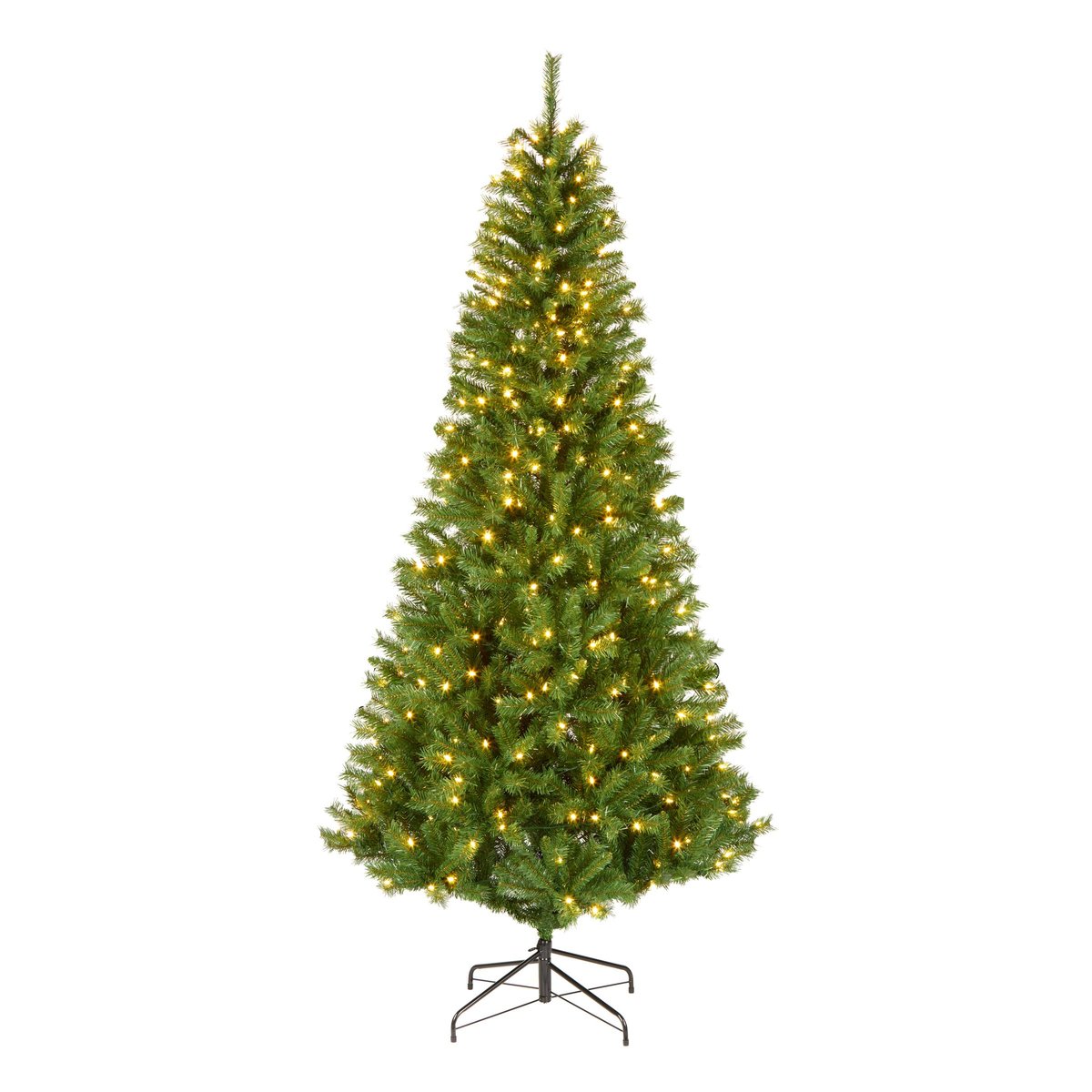 National Tree Company 7.5英尺预装LED温彻斯特松纤细圣诞树 350灯1000枝