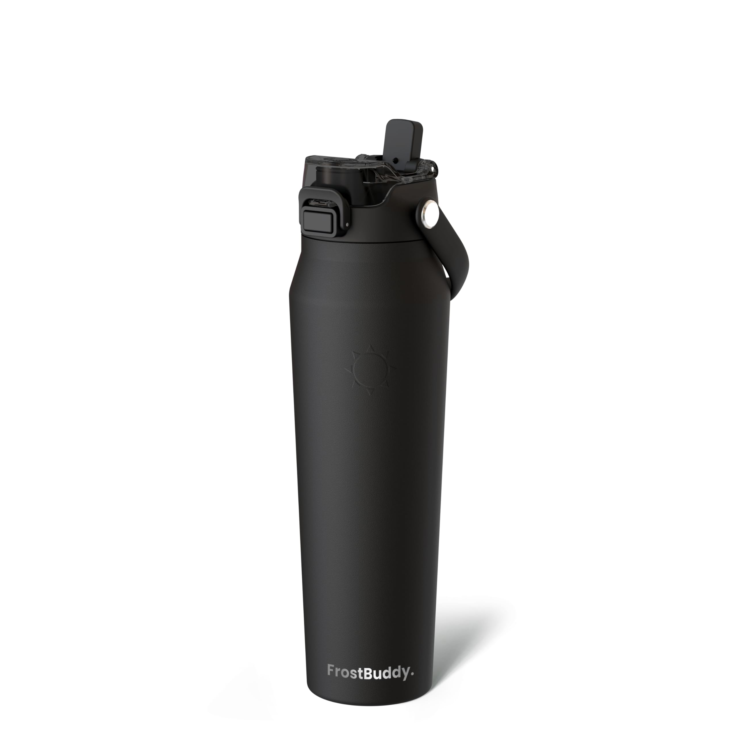 Frost Buddy 32oz Insulated Water Bottle - Straw & Chug Lid - Leak-Proof