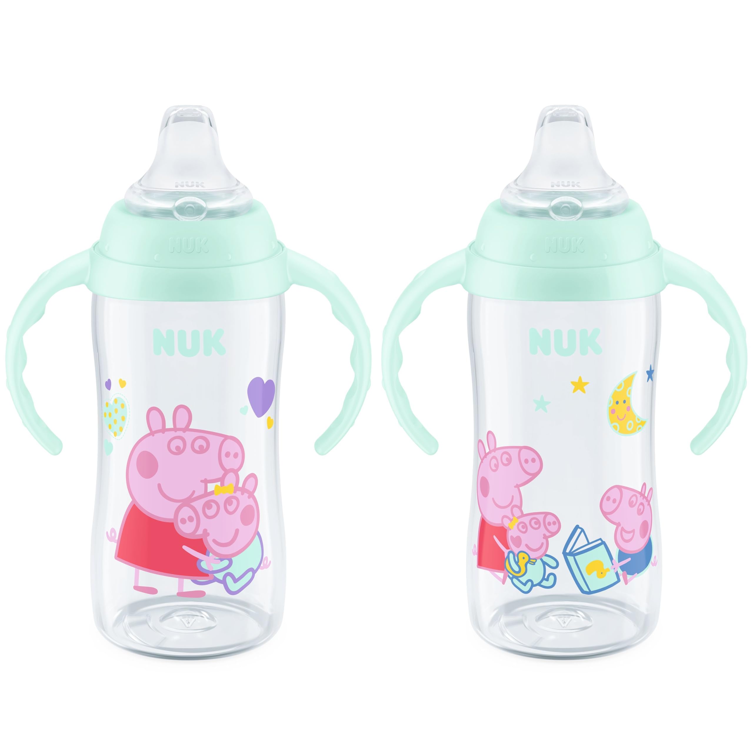 NUK 佩奇宝宝学饮杯 10oz 两装 防漏易握